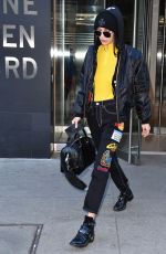BELLA HADID Leaves Her Apartment in New York 12/16/2016