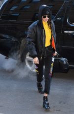 BELLA HADID Leaves Her Apartment in New York 12/16/2016