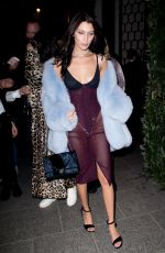 BELLA HADID Night Out in Paris 11/30/2016