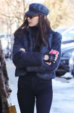 BELLA HADID Out and About in Aspen 12/24/2016