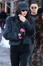 BELLA HADID Out and About in Aspen 12/24/2016