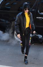 BELLA HADID Out in New York 12/16/2016