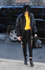 BELLA HADID Out in New York 12/16/2016