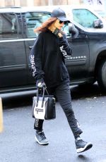 BELLA HADID Out in New York 12/18/2016