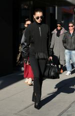 BELLA HADID Out in New York 12/20/2016