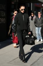 BELLA HADID Out in New York 12/20/2016