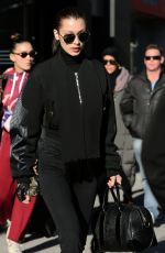 BELLA HADID Out in New York 12/20/2016