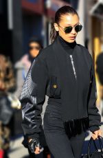 BELLA HADID Out in New York 12/20/2016