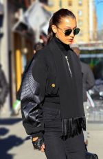 BELLA HADID Out in New York 12/20/2016