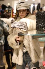 BELLA HADID Out Shopping in Aspen 12/27/2016