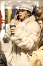 BELLA HADID Out Shopping in Aspen 12/27/2016