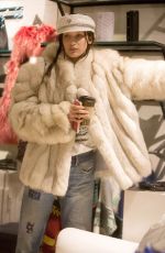 BELLA HADID Out Shopping in Aspen 12/27/2016