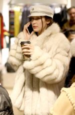 BELLA HADID Out Shopping in Aspen 12/27/2016