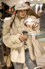 BELLA HADID Out Shopping in Aspen 12/27/2016