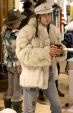 BELLA HADID Out Shopping in Aspen 12/27/2016