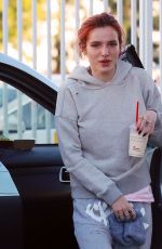 BELLA THORNE Leaves a Tanning Salon in Los Angeles 12/27/2016