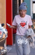 BELLA THORNE Leaves a Tanning Salon in Los Angeles 12/27/2016