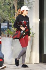 BELLA THORNE Leaves Pilates Class in Los Angeles 12/06/2016
