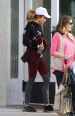 BELLA THORNE Leaves Pilates Class in Los Angeles 12/06/2016
