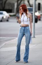 BELLA THORNE Leaves Sony Studios in Los Angeles 11/29/2016
