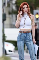 BELLA THORNE Leaves Sony Studios in Los Angeles 11/29/2016