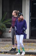 BELLA THORNE Shopping at Psychic Eye in Studio City 12/15/2016
