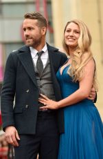 BLAKE LIVELY at Ryan Reynolds Honored with Star on the Hollywood Walk of Fame Ceremony 12/15/2016