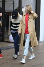 BRIT MARLING Shopping at The Grove in Los Angeles 12/23/2016