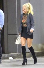 BRITNEY SPEARS Leaves Dinner in Canoga Park 12/18/2016