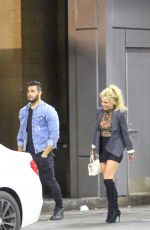BRITNEY SPEARS Leaves Dinner in Canoga Park 12/18/2016