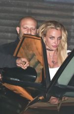 BRITNEY SPEARS Leaves Nobu Restaurant in Malibu 12/01/2016