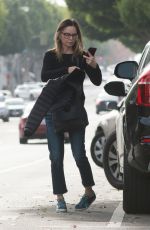 CALISTA FLOCKHART Out and About in Los Angeles 12/12/2016