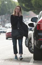 CALISTA FLOCKHART Out and About in Los Angeles 12/12/2016