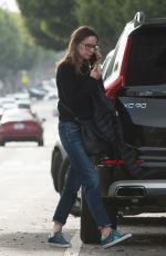 CALISTA FLOCKHART Out and About in Los Angeles 12/12/2016