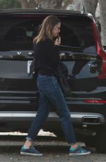 CALISTA FLOCKHART Out and About in Los Angeles 12/12/2016