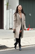 CARA SANTANA Make-up Free on the Set of a Photoshoot in West Hollywood 12/21/2016