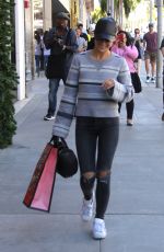 CARA SANTANA Show Her Engagement Ring While Shopping in Beverly Hills 12/29/2016