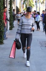 CARA SANTANA Show Her Engagement Ring While Shopping in Beverly Hills 12/29/2016