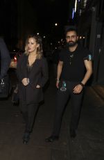 CAROLINE FLACK Leaves Groucho Nightclub in London 12/15/2016
