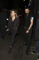 CAROLINE FLACK Leaves Groucho Nightclub in London 12/15/2016