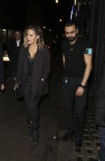 CAROLINE FLACK Leaves Groucho Nightclub in London 12/15/2016