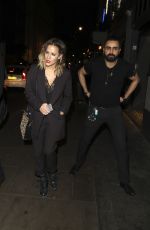 CAROLINE FLACK Leaves Groucho Nightclub in London 12/15/2016