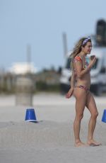 CHELSEA LEYLAND in Bikini at a Beach in Miami 11/30/2016
