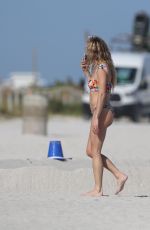CHELSEA LEYLAND in Bikini at a Beach in Miami 11/30/2016