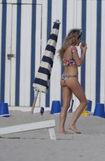 CHELSEA LEYLAND in Bikini at a Beach in Miami 11/30/2016