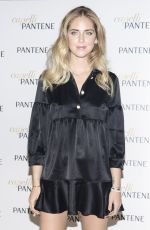 CHIARA FERRAGNI at a Pantene Brand Ambassador Photocall in Milan 12/14/2016