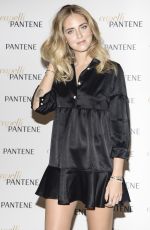CHIARA FERRAGNI at a Pantene Brand Ambassador Photocall in Milan 12/14/2016