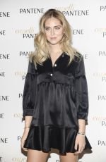 CHIARA FERRAGNI at a Pantene Brand Ambassador Photocall in Milan 12/14/2016