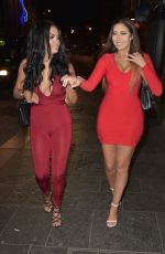 CHLOE FERRY and ABBIE HOLBORN Night Out in Newcastle 12/26/2016