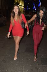 CHLOE FERRY and ABBIE HOLBORN Night Out in Newcastle 12/26/2016